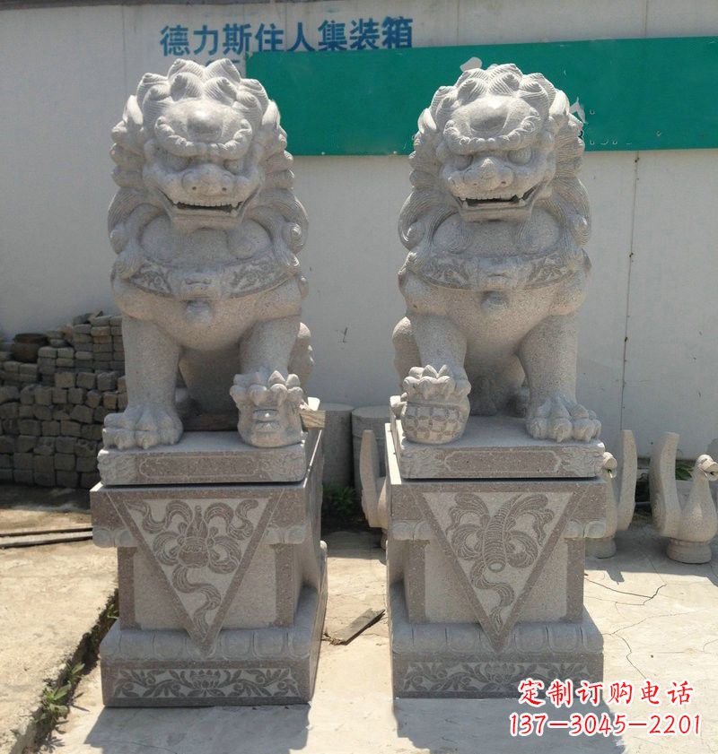 淮安精致大理石狮子雕塑