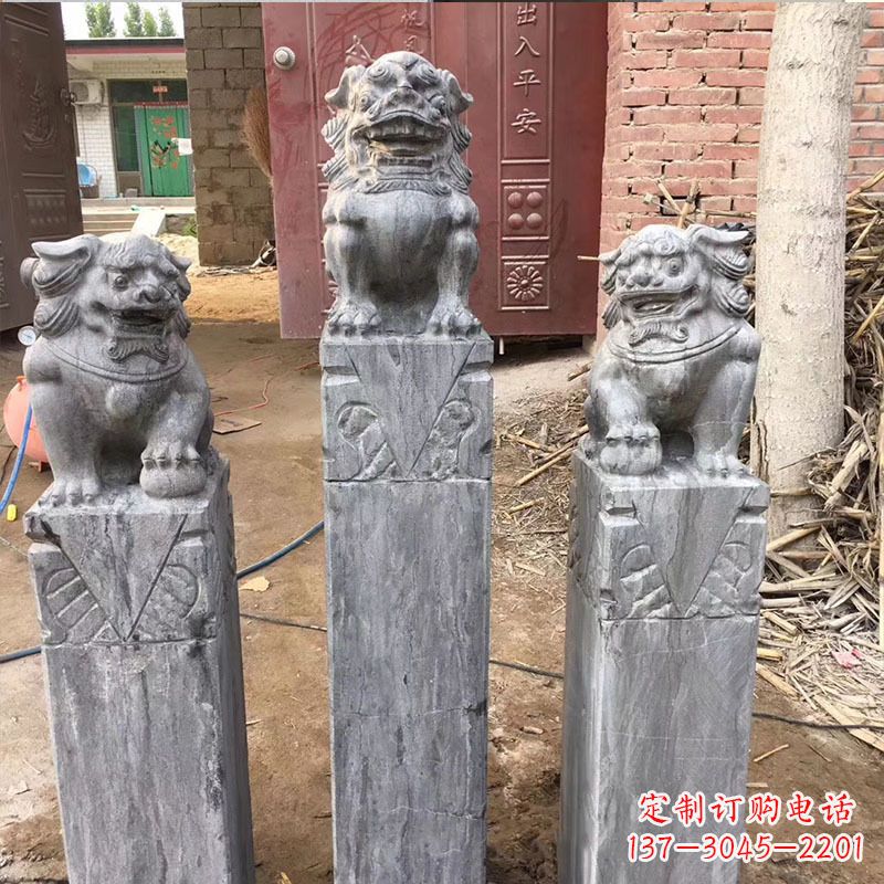 淮安大理石栓马柱