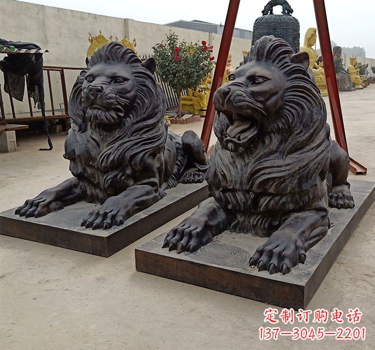 淮安大型铸铜狮子雕塑