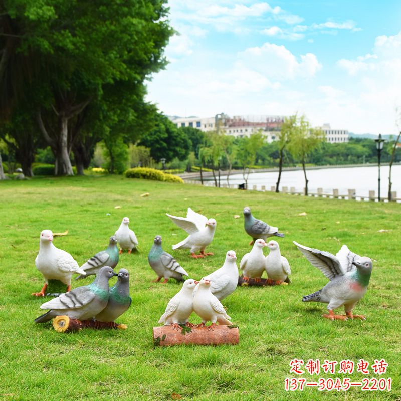 淮安大学和平鸽雕塑