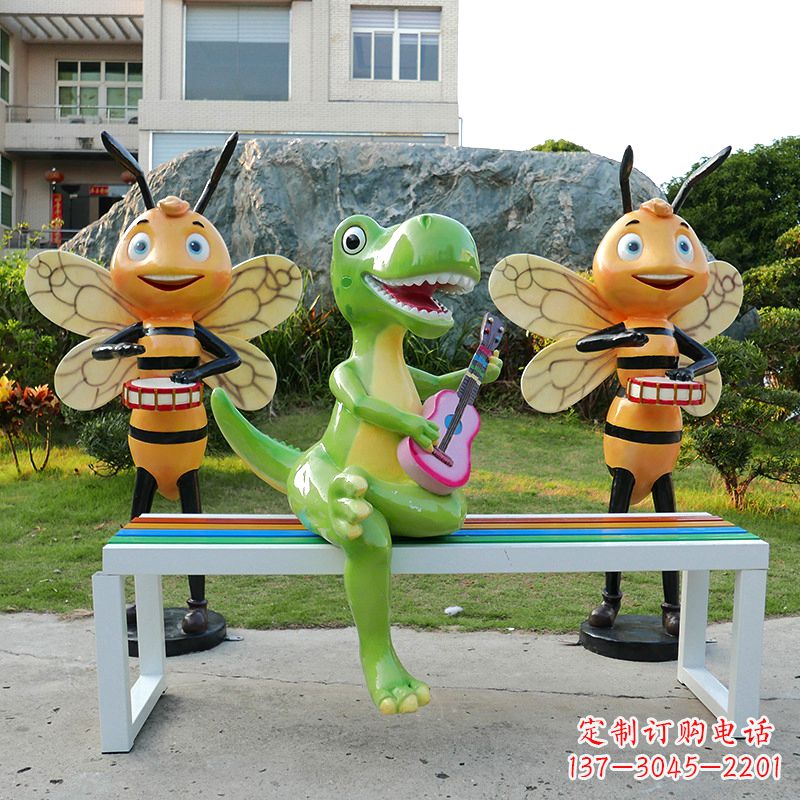 淮安吉他恐龙雕塑