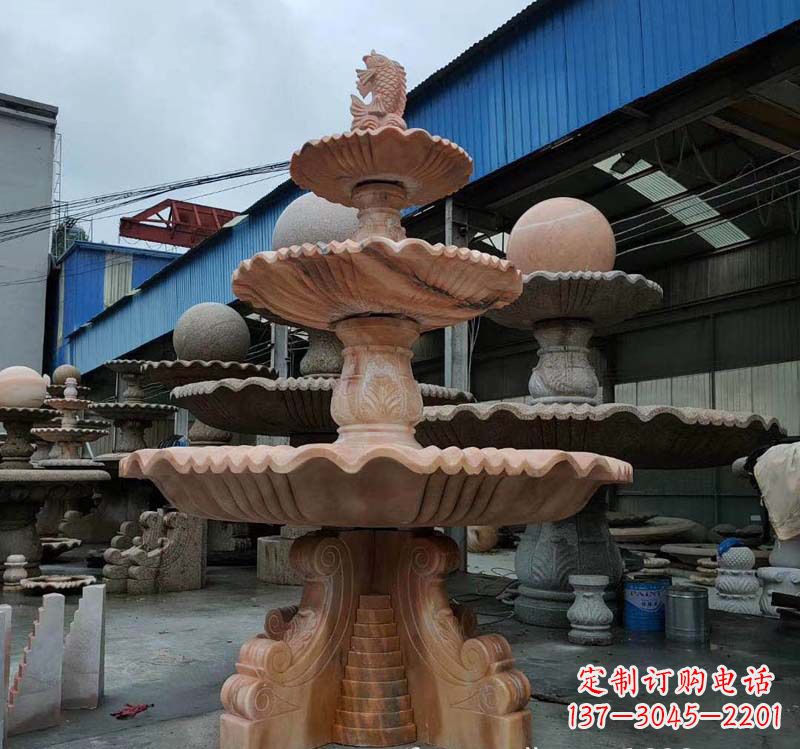淮安高品质跌水钵石喷泉雕塑