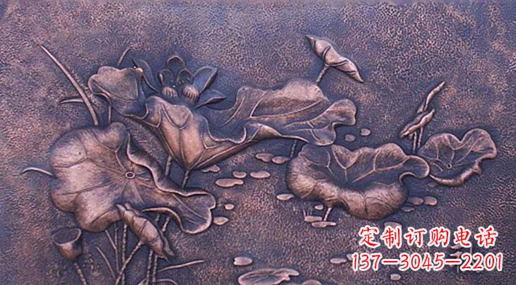 淮安锻铜荷花雕塑