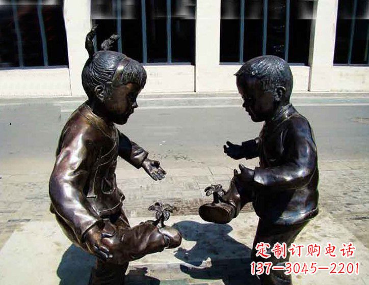 淮安中领雕塑 | 专业高端儿童铜雕