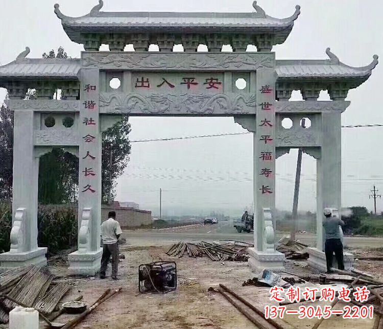 淮安仿古石牌坊石雕