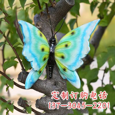 淮安仿真蝴蝶_小号湖蓝色17x17x10