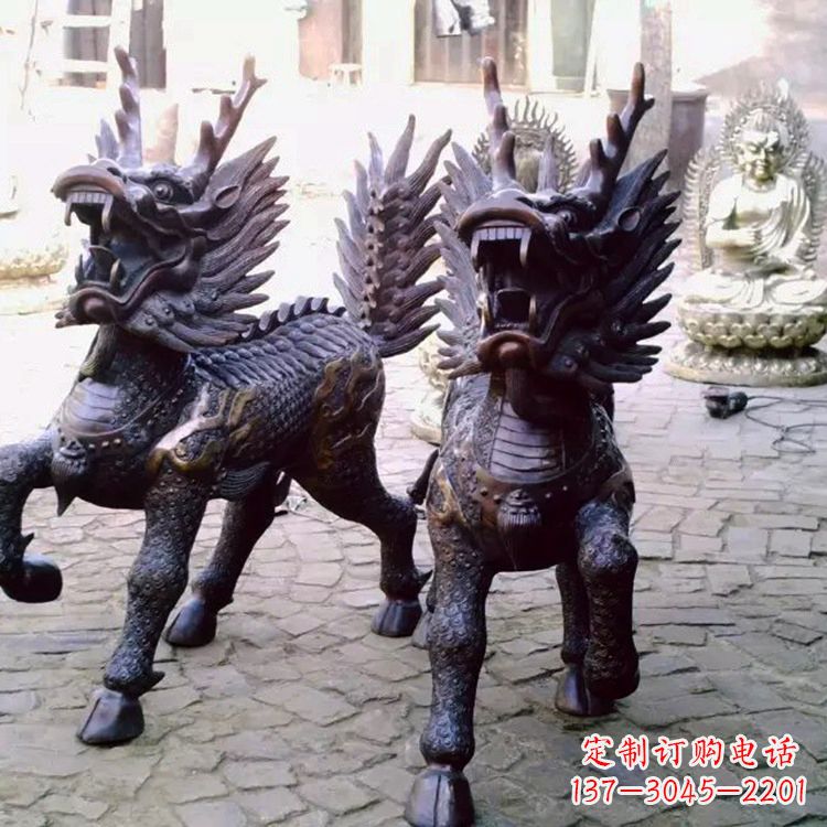 淮安麒麟雕塑——标志着繁荣与和谐的象征