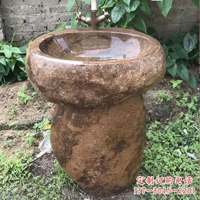 淮安精美手雕石花盆,传承古典品位