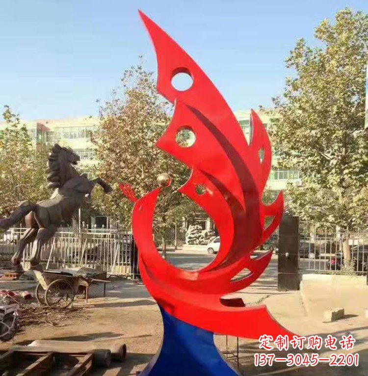 淮安艺术精美的不锈钢凤凰雕塑