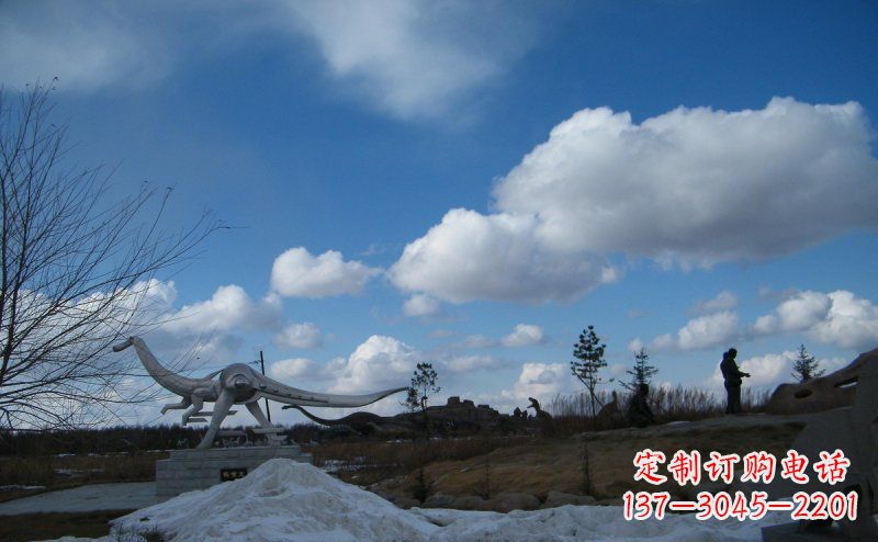 淮安超大不锈钢动物恐龙雕塑