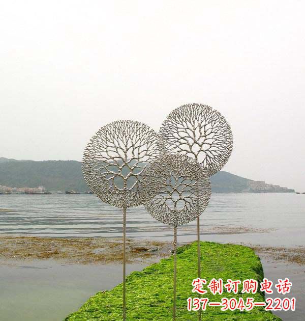 淮安 迷人的不锈钢蒲公英雕塑