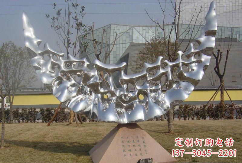 淮安新款不锈钢月亮景观雕塑
