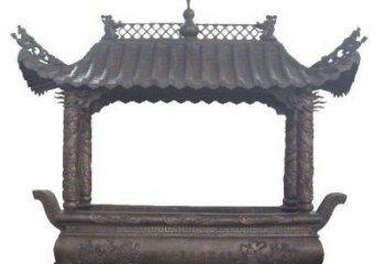 淮安古典庙宇香炉铜雕
