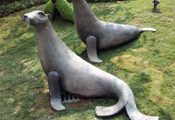 淮安精美玻璃钢海豹雕塑
