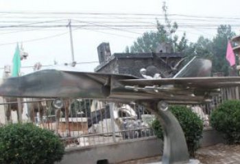 淮安中领雕塑精美不锈钢飞机雕塑