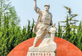淮安董存瑞石雕为共和国献身的英雄记忆