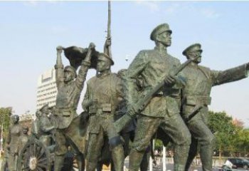 淮安纪念革命先烈的战士雕塑