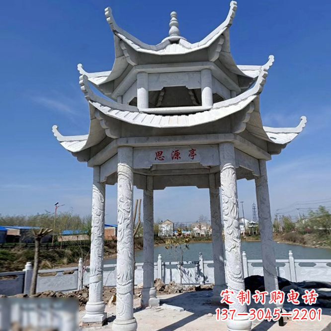 淮安公园大理石凉亭