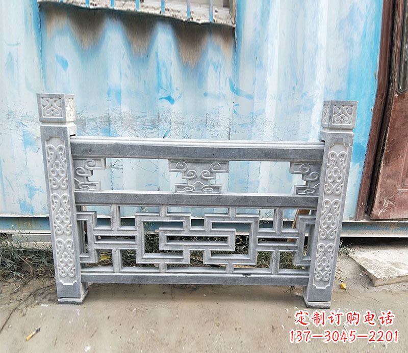 淮安艺术精美的公园仿古石栏板雕刻