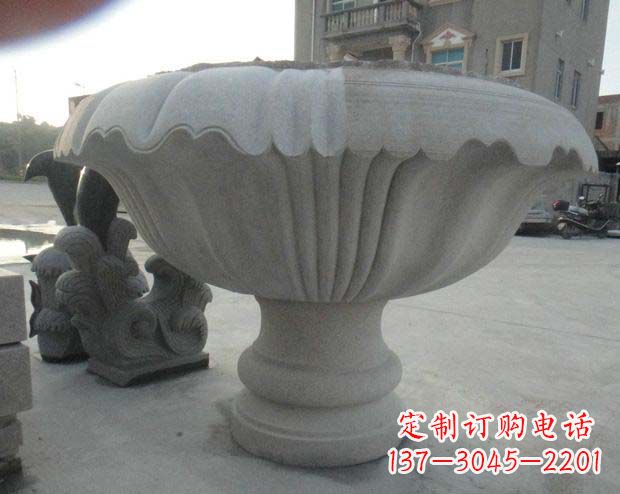 淮安高端大理石花盆雕塑