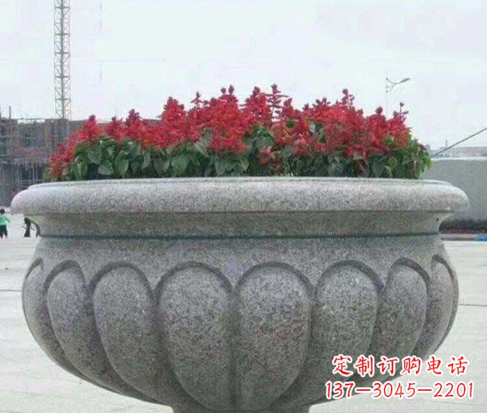 淮安精美大理石花盆雕塑