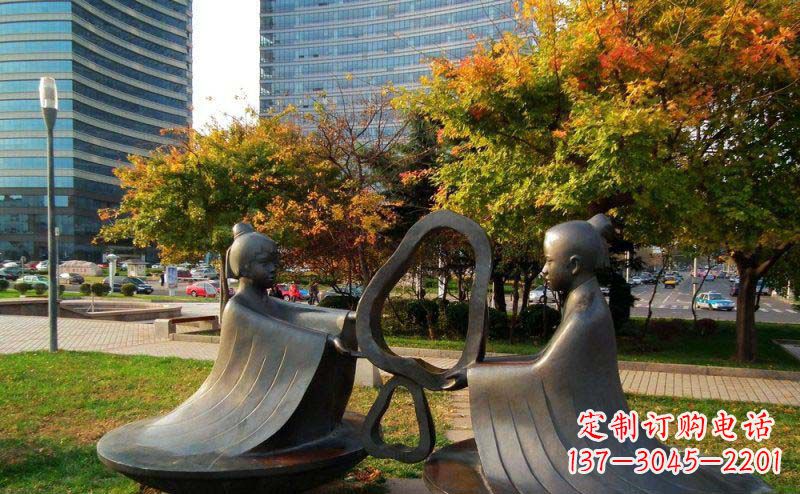 淮安传承传统文化,精心打造精美孔融雕塑