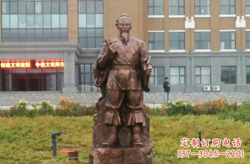 淮安古代名人铜雕鲁班