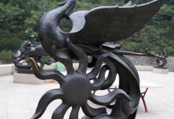 淮安天四灵朱雀神鸟雕塑——象征希望的贵族精神