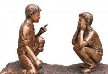 淮安专业定制小品铜雕-尊贵的雕塑男孩