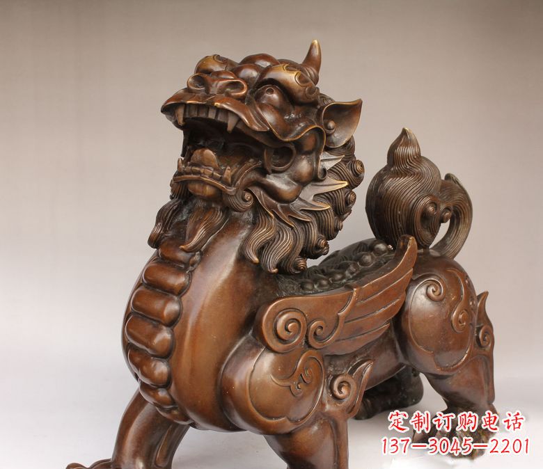 淮安古代神兽貔貅铜雕 
