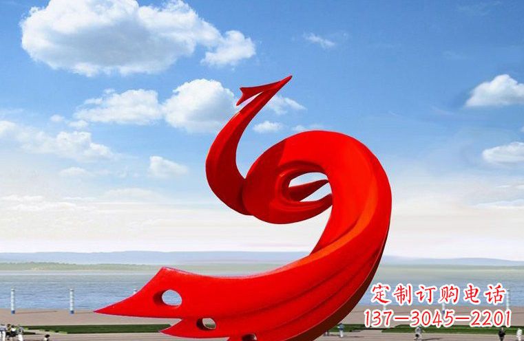 淮安广场不锈钢抽象凤凰222