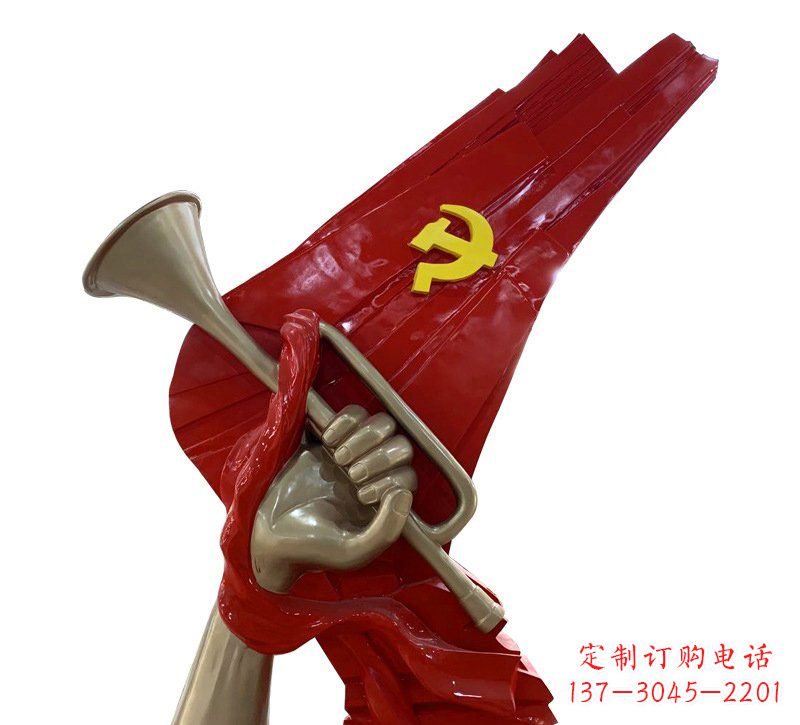 淮安优质不锈钢党旗雕塑