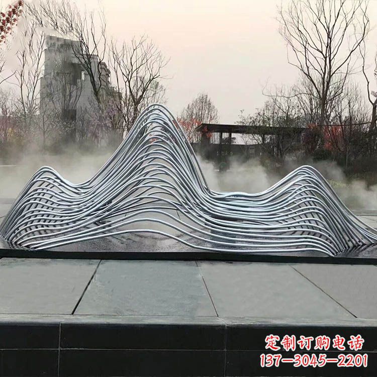 淮安专业定制不锈钢假山雕塑
