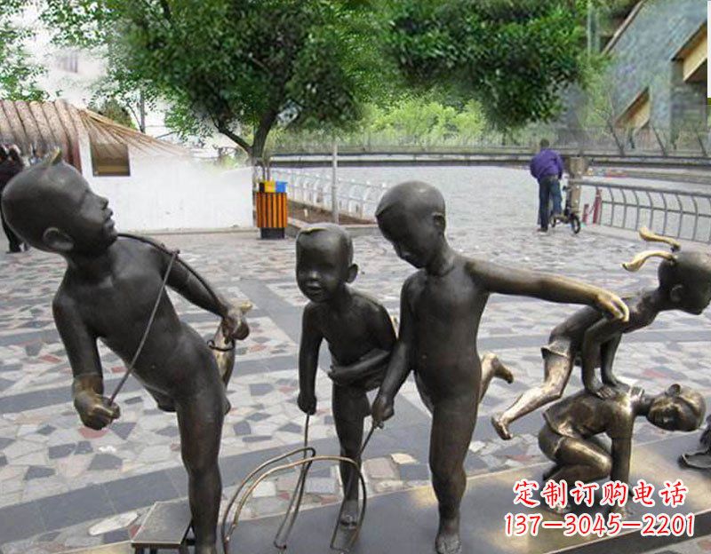 淮安专业定制广场铜雕儿童雕塑