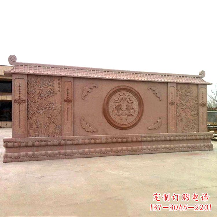 淮安广场影壁石雕