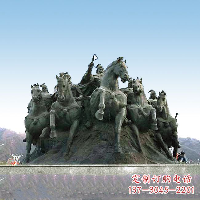 淮安郭子仪出征情景雕塑-景区景点中国历史名人大型雕塑
