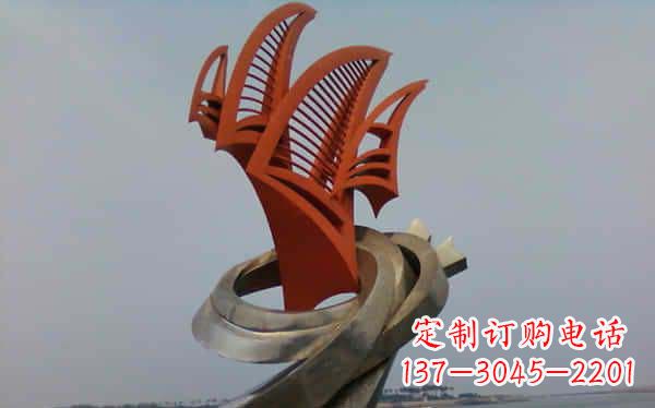 淮安定制不锈钢帆船雕塑
