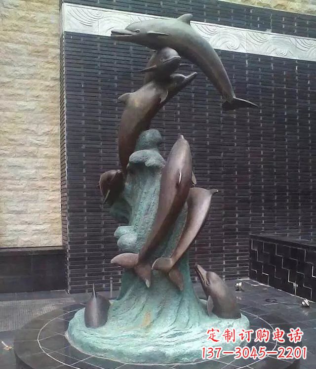 淮安铜雕海豚:艺术与精美结合
