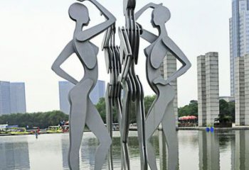 淮安优雅的不锈钢情侣跳舞雕塑
