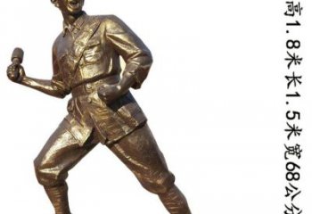 淮安纪念红军革命斗争的珍贵纪念品-红军铜雕