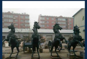 淮安中领雕塑推出的优雅动物铜雕飞马，以其出色…