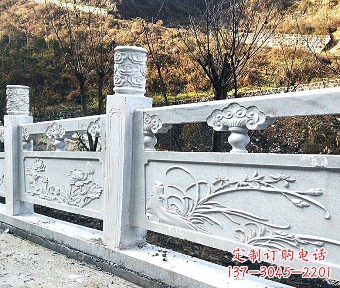 淮安领雕-汉白玉石浮雕栏板