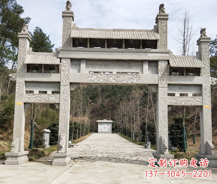 淮安中领雕塑定制牌坊石雕