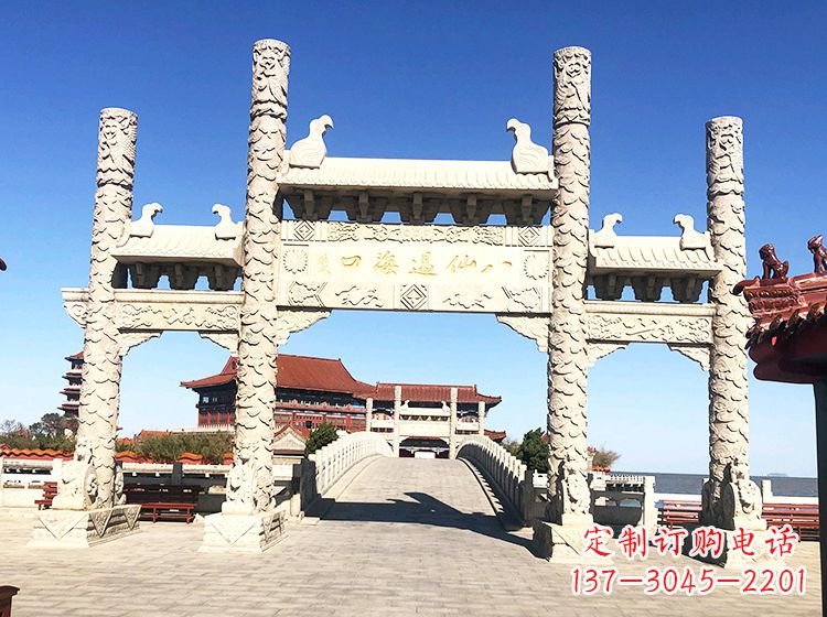 淮安临夏石雕牌坊—打造国风精美雕塑