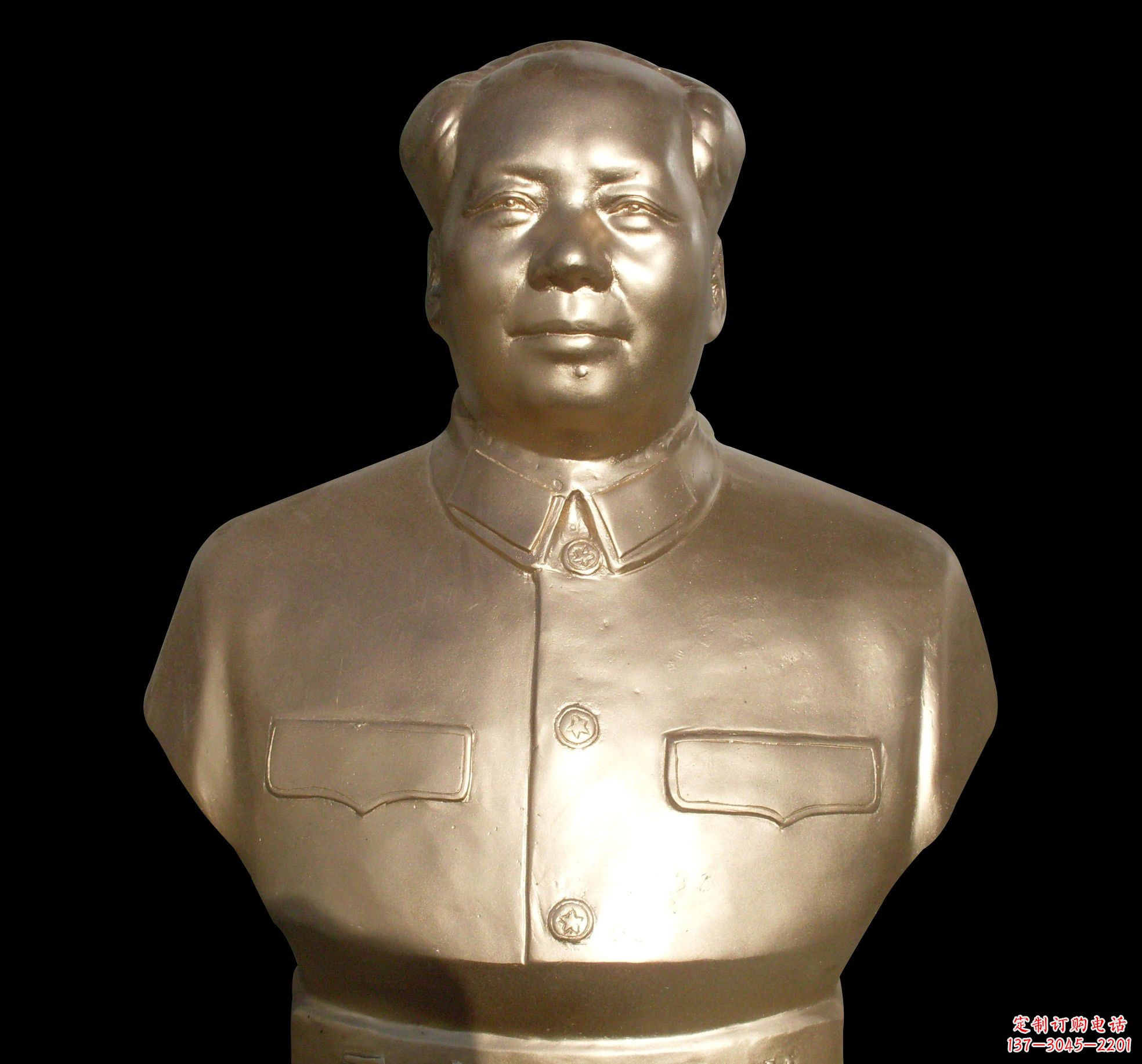 淮安劳动精神永存——毛主席半身铜像