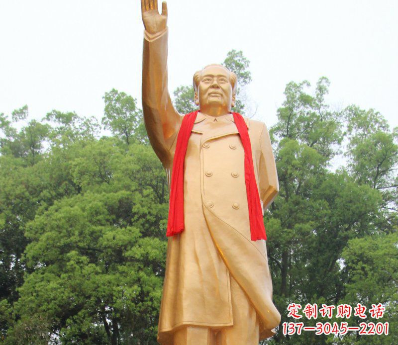 淮安伟人毛主席铜雕，展现中国历史精神