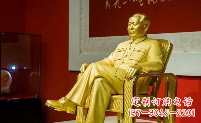 淮安雕刻毛主席偉人銅像,傳遞壹代領袖偉大革命精神