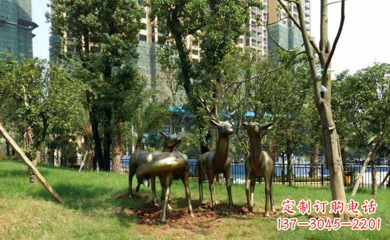 淮安青铜雕刻的梅花鹿,给您的生活带来另一种美感