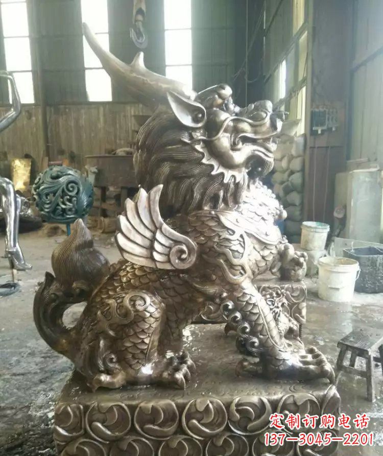 淮安精美的麒麟雕塑--专属于你的艺术装饰