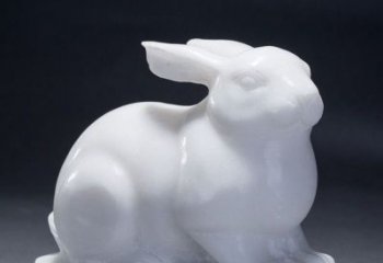 淮安精致汉白玉兔子雕塑
